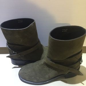 & Other Stories, Suede Biker Boots, Size 8